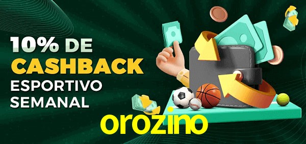 10% de bônus de cashback na orozino