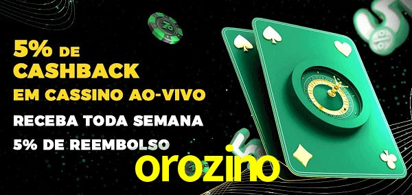 Promoções do cassino ao Vivo orozino